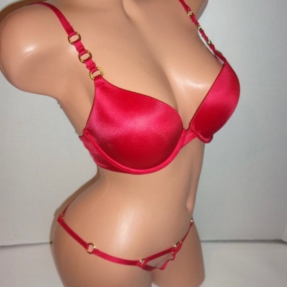 34F(ddd Victoria’s Secret Very Sexy push up Bra & O-Ring cage cheeky panty(M set - Picture 2 of 4